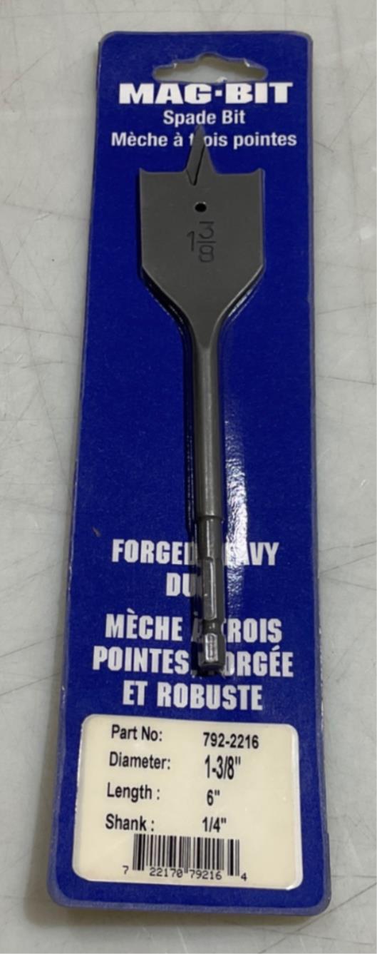 Mag-Bit 792-2216 1-3/8" x 6" Spade bit