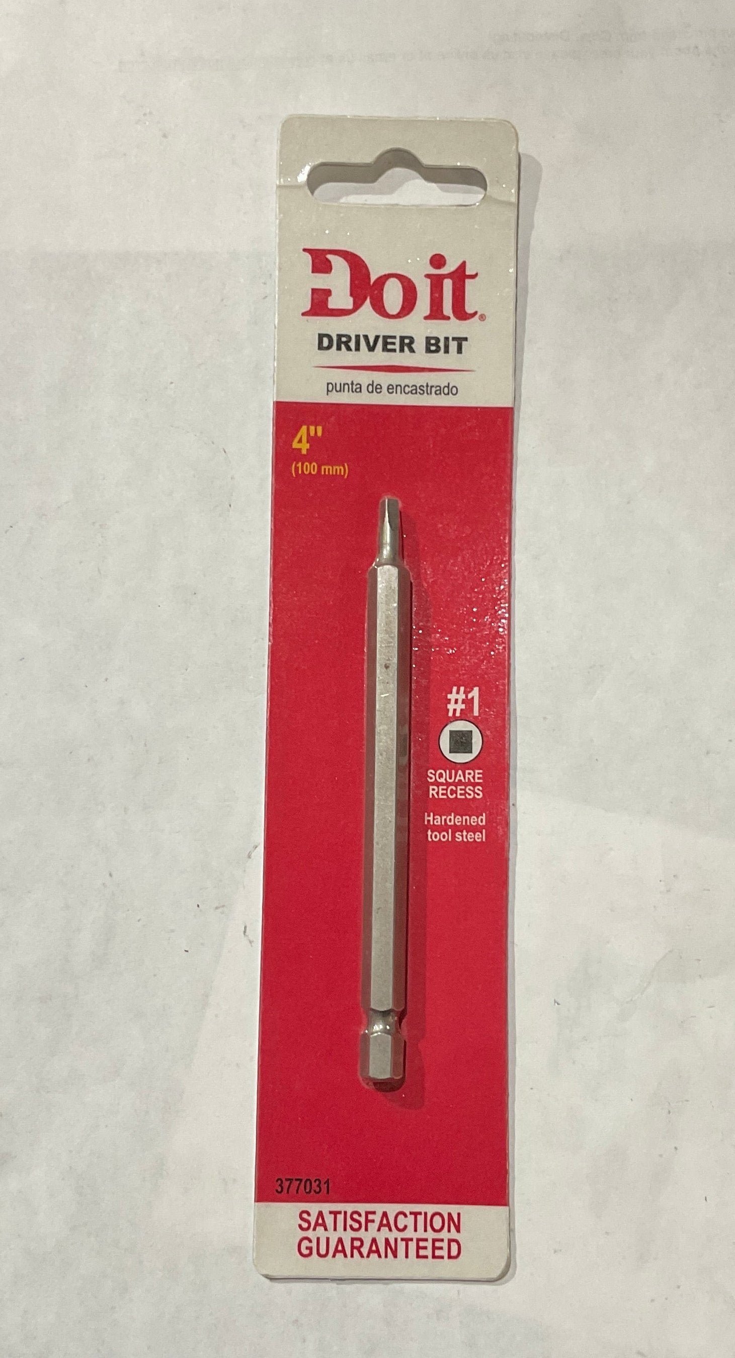 Do it Best 377031 #1 x 4" Square Driver Bit #S-17