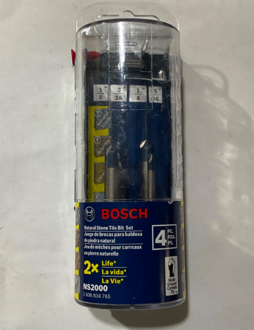 Bosch NS2000 4pc Natural stone Tile Bit Set #2