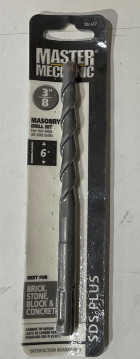 Master Mechanic 282 657 3/8" Masonry 6" Carbide tip SDS Plus Drill Bit