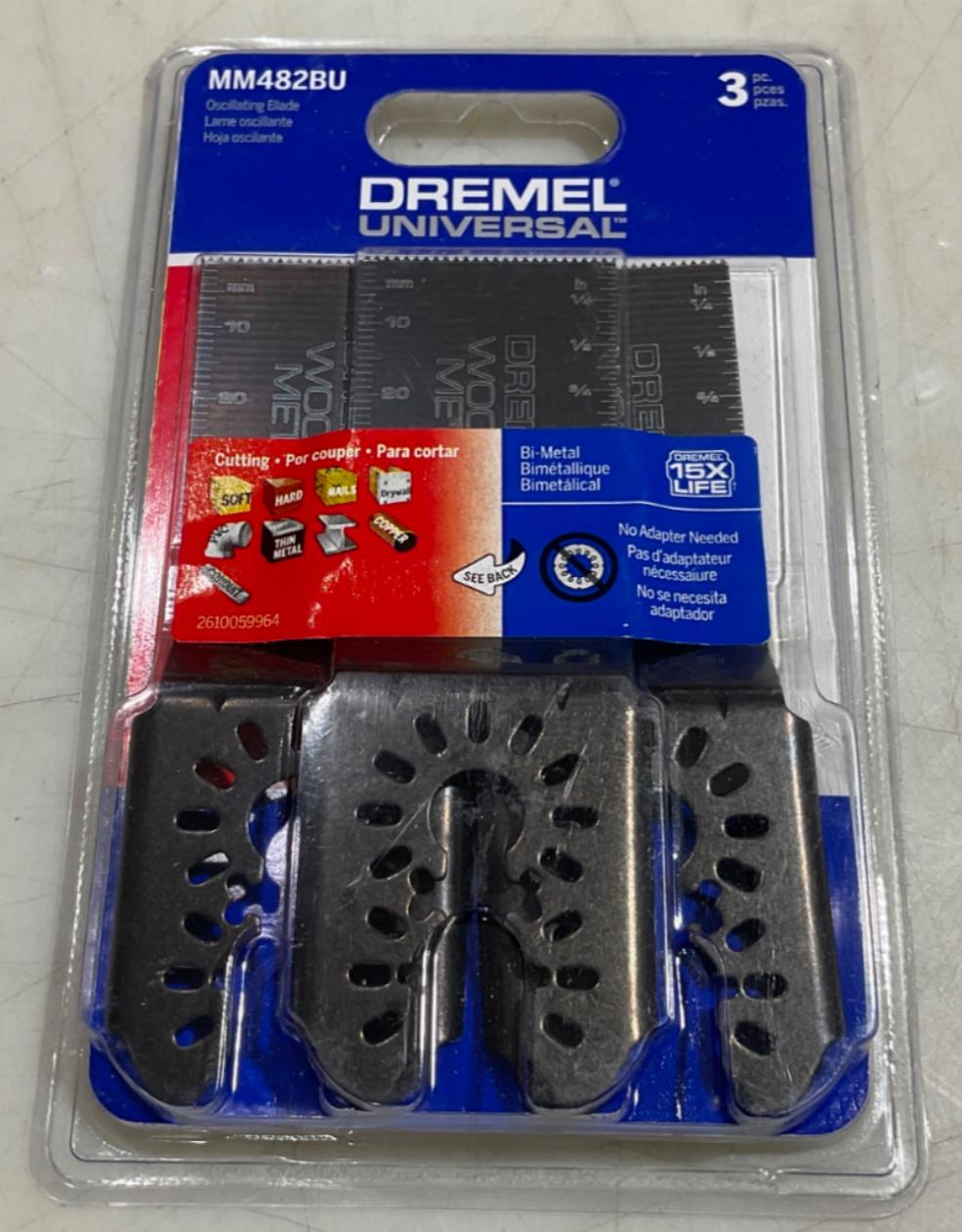 Dremel Universal MM482BU Bi-Metal Oscillating blade 3pcs #60