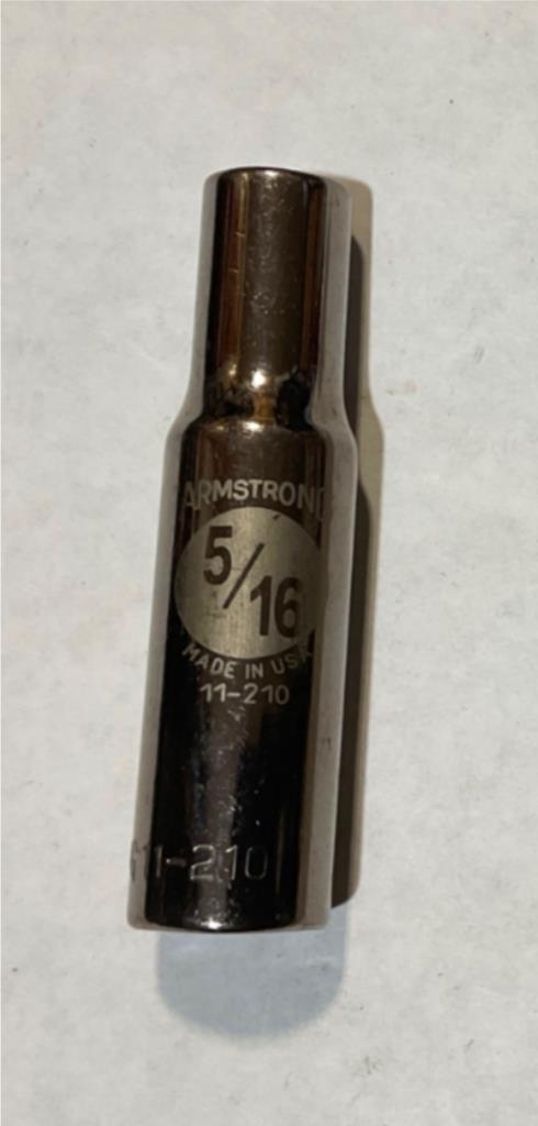 Armstrong 11-210 5/16” 3/8 Dr 6pt deep socket USA