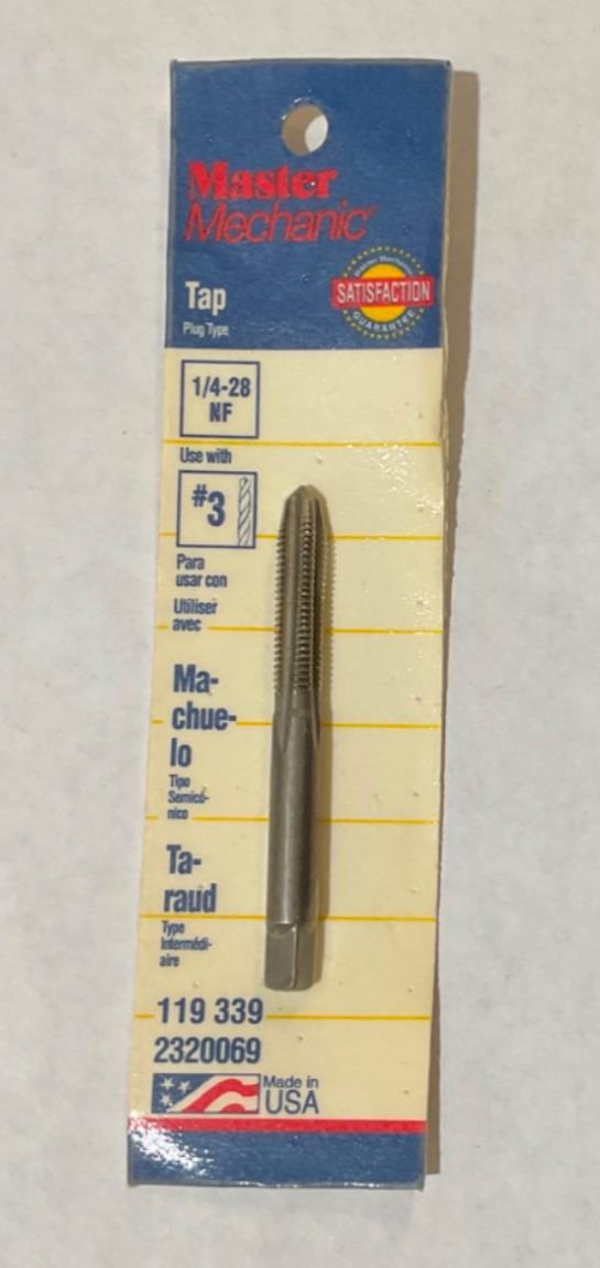 Master Mechanic 119 339 1/4"-28 NF Plug Type USA