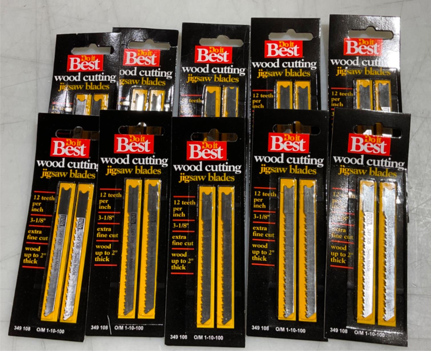 Do it Best 349 108 Wood cutting 12 TPI jigsaw blades 10-2pks #S-51