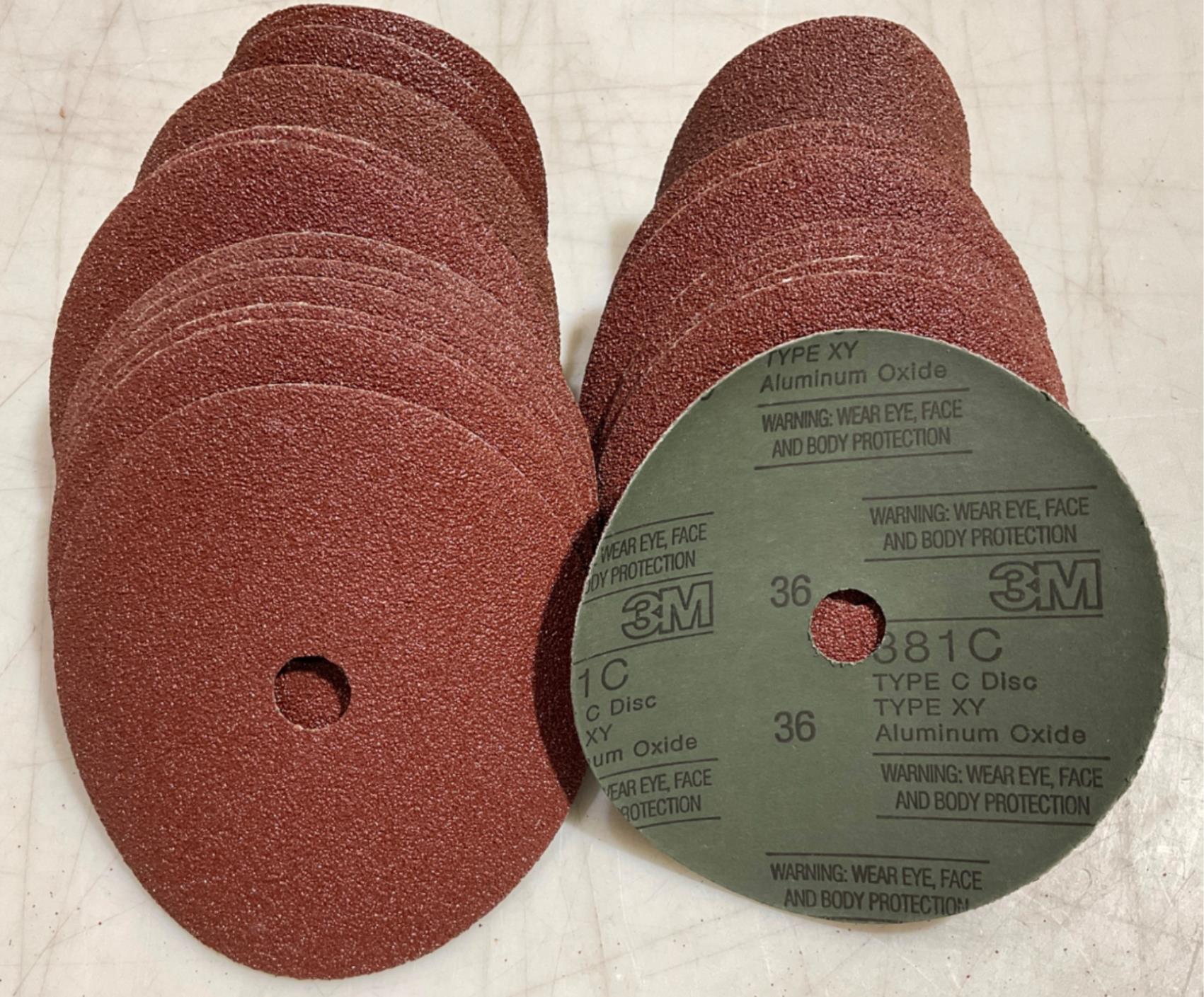 3M 281C Type C 7"Abrasive Disc 36 grit 29pcs