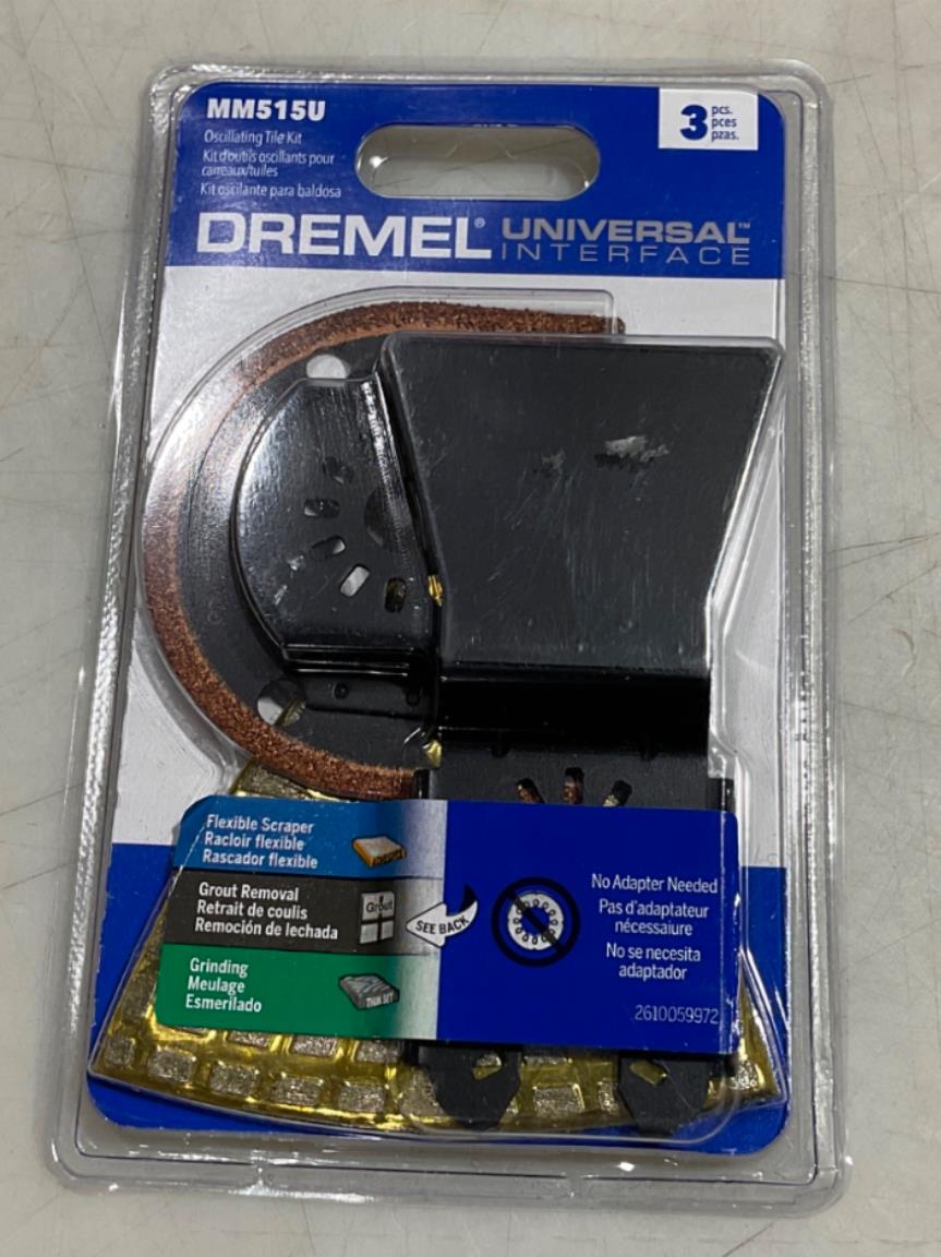 Dremel Universal MM515U Oscillating Tile Kit 3pk #68