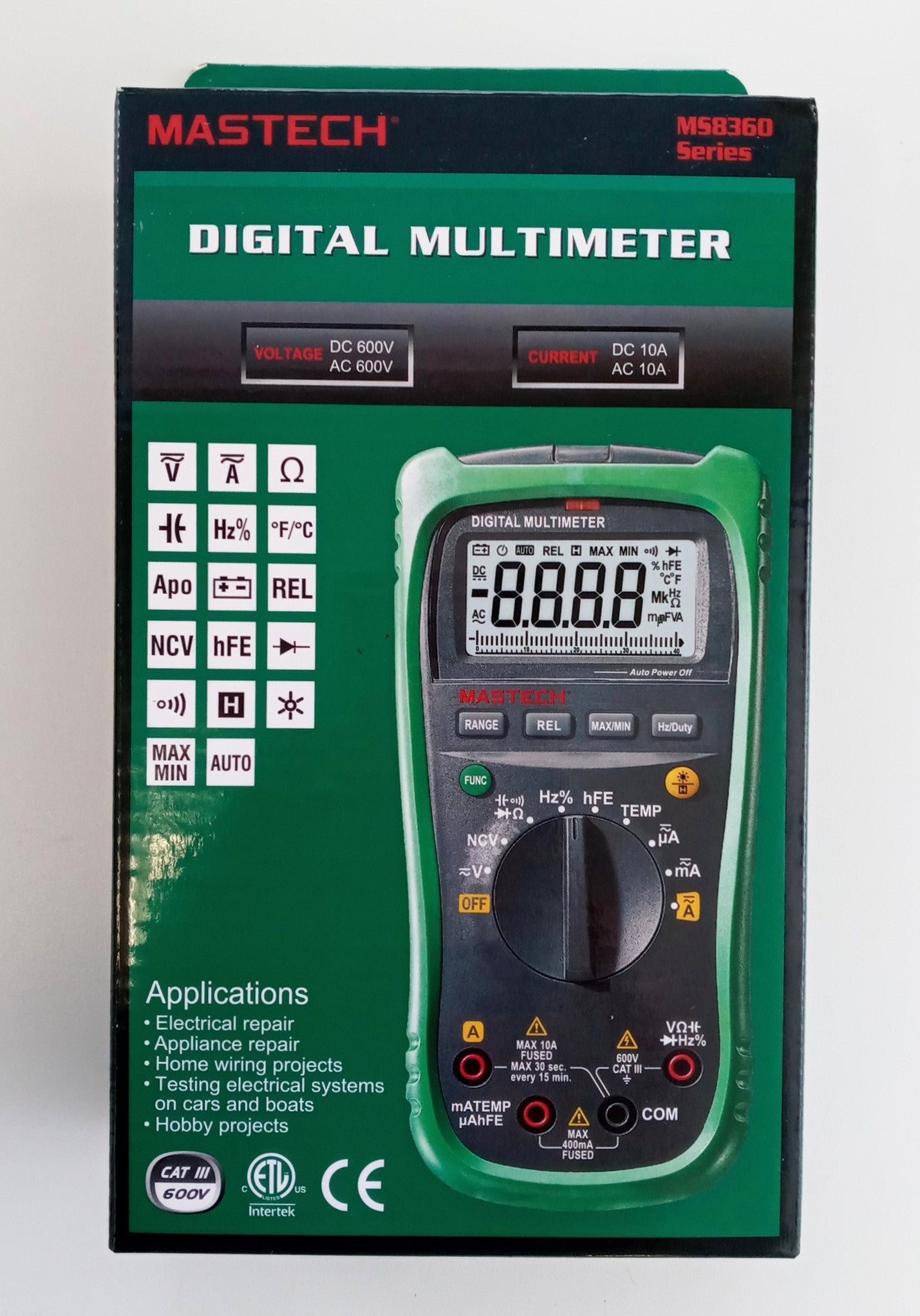 Mastech Digital Multimeter MS8360G 600v