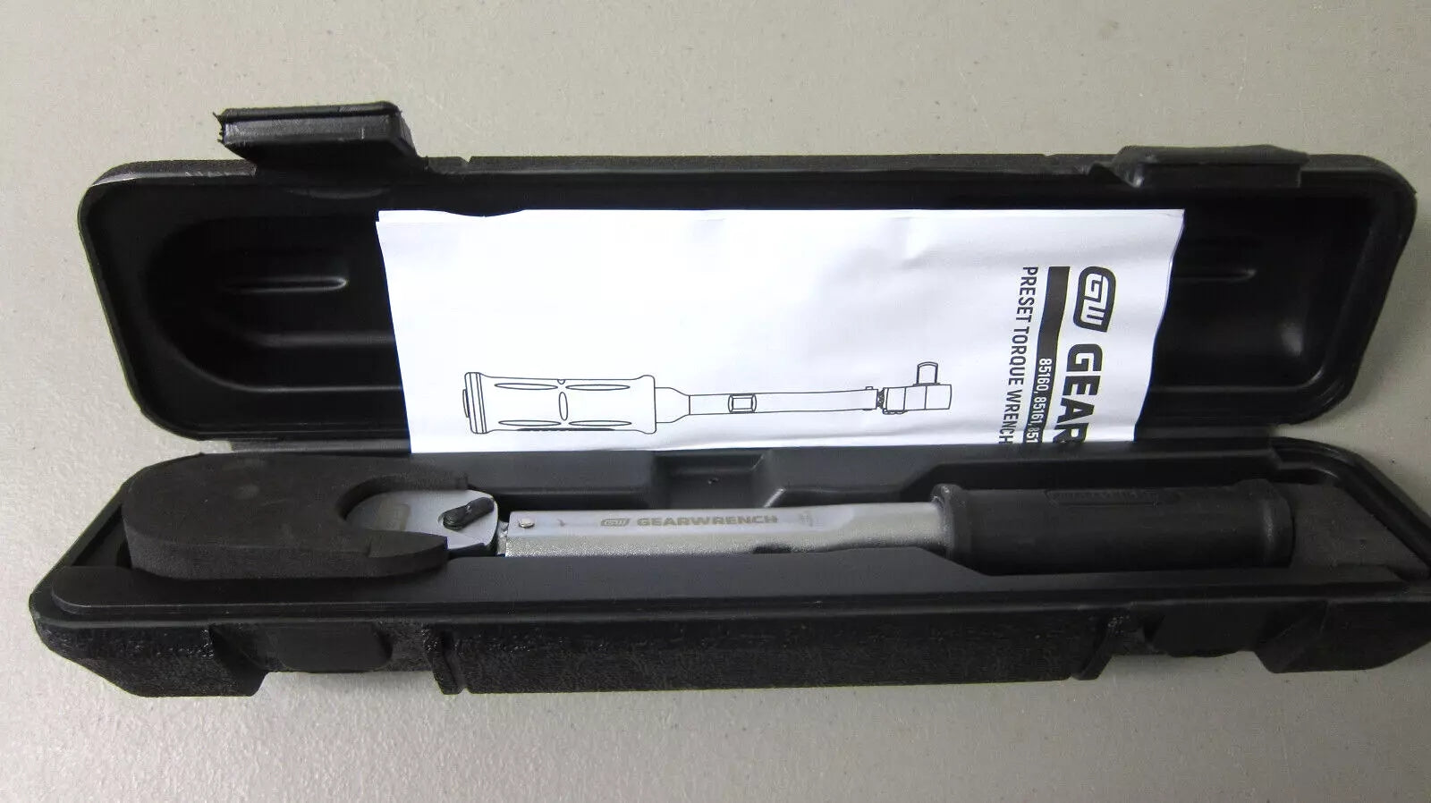 GearWrench 85161 3/8" Drive Preset Micrometer Torque Wrench 5-25 Nm