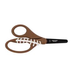 Fiskars 134162-1001 Football MVP 5" Non-Stick Blunt-Tip Kids Scissors & Ruler