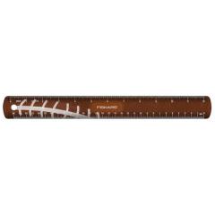 Fiskars 134162-1001 Football MVP 5" Non-Stick Blunt-Tip Kids Scissors & Ruler