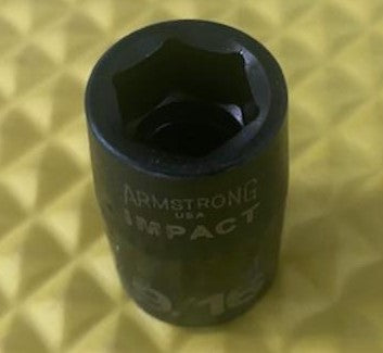 Armstrong 20-018 1/2" Drive 9/16" Impact Socket 6pt USA