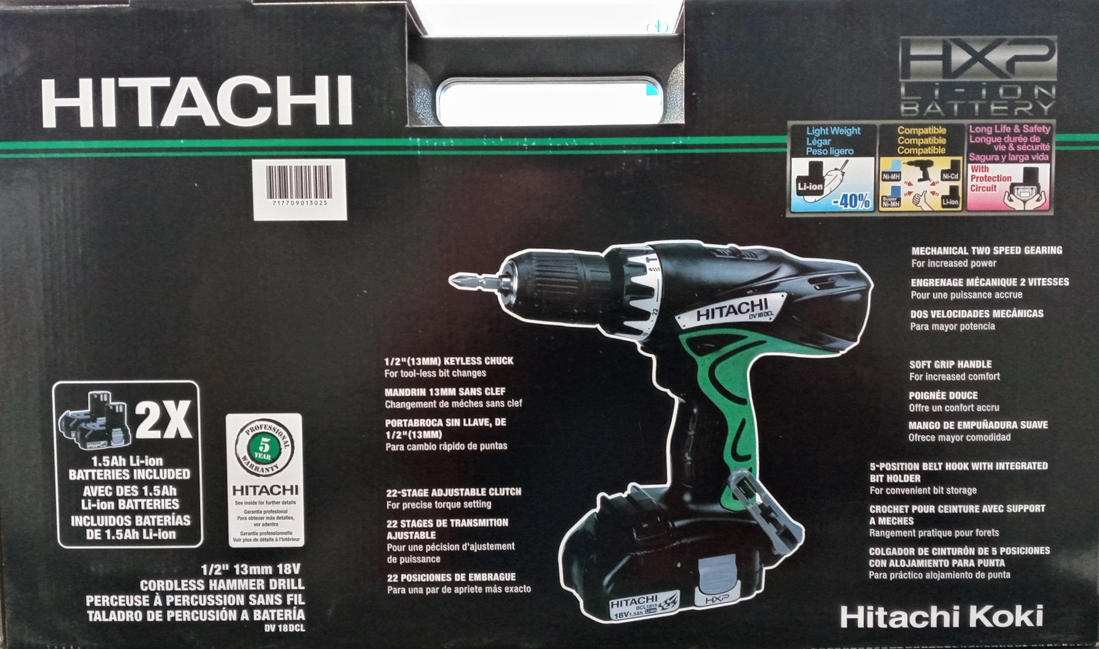 Hitachi cordless drill hot sale