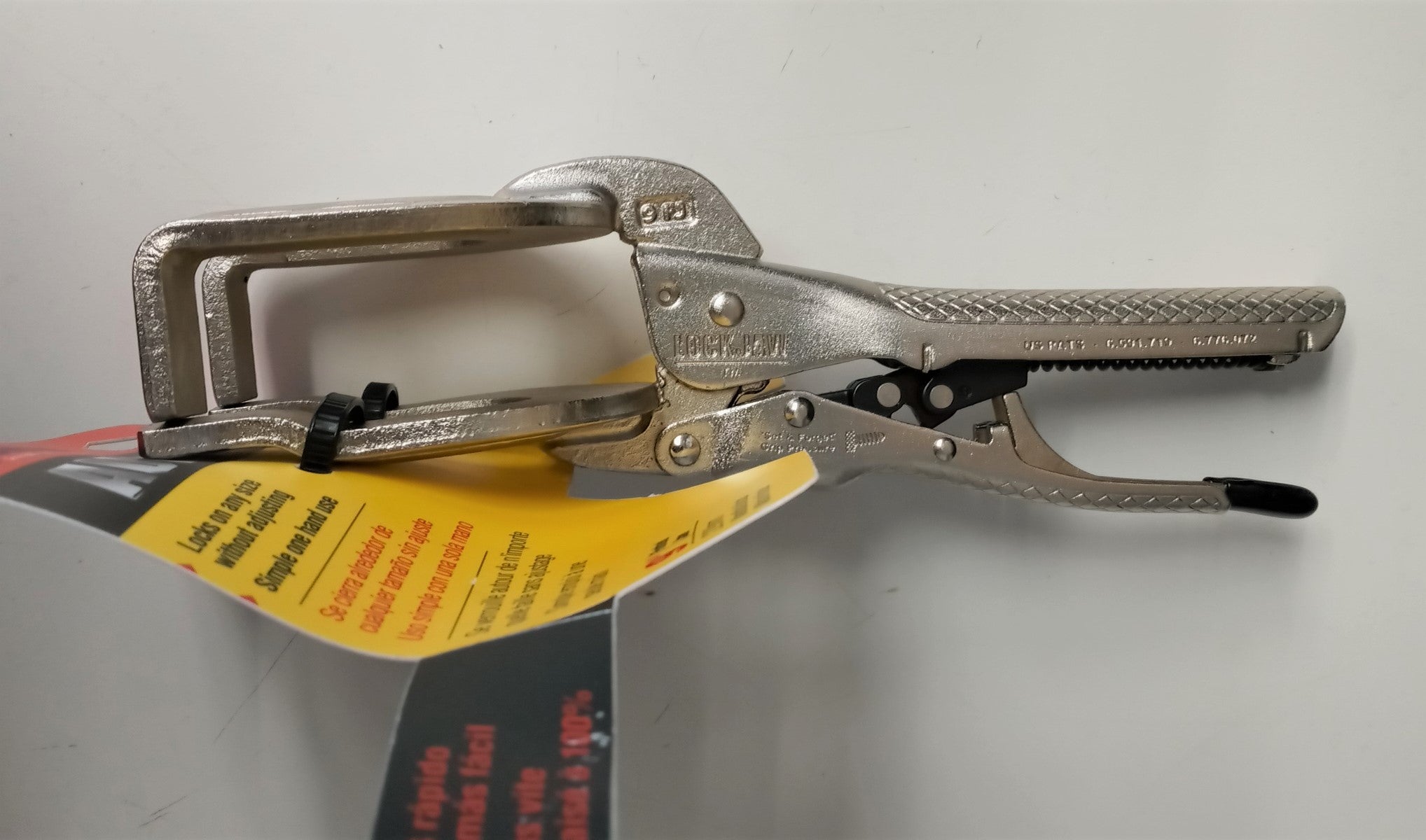 CH Hanson 09500 9 Forked Jaw Self-Adjusting Locking Pliers