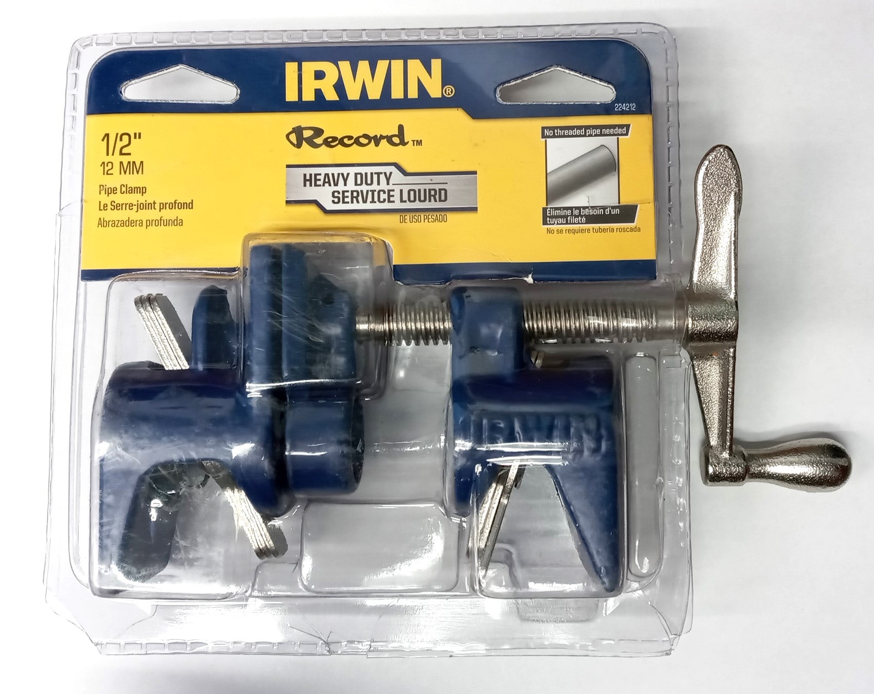 IRWIN QUICK-GRIP 1/2" Pipe Clamp, 224212