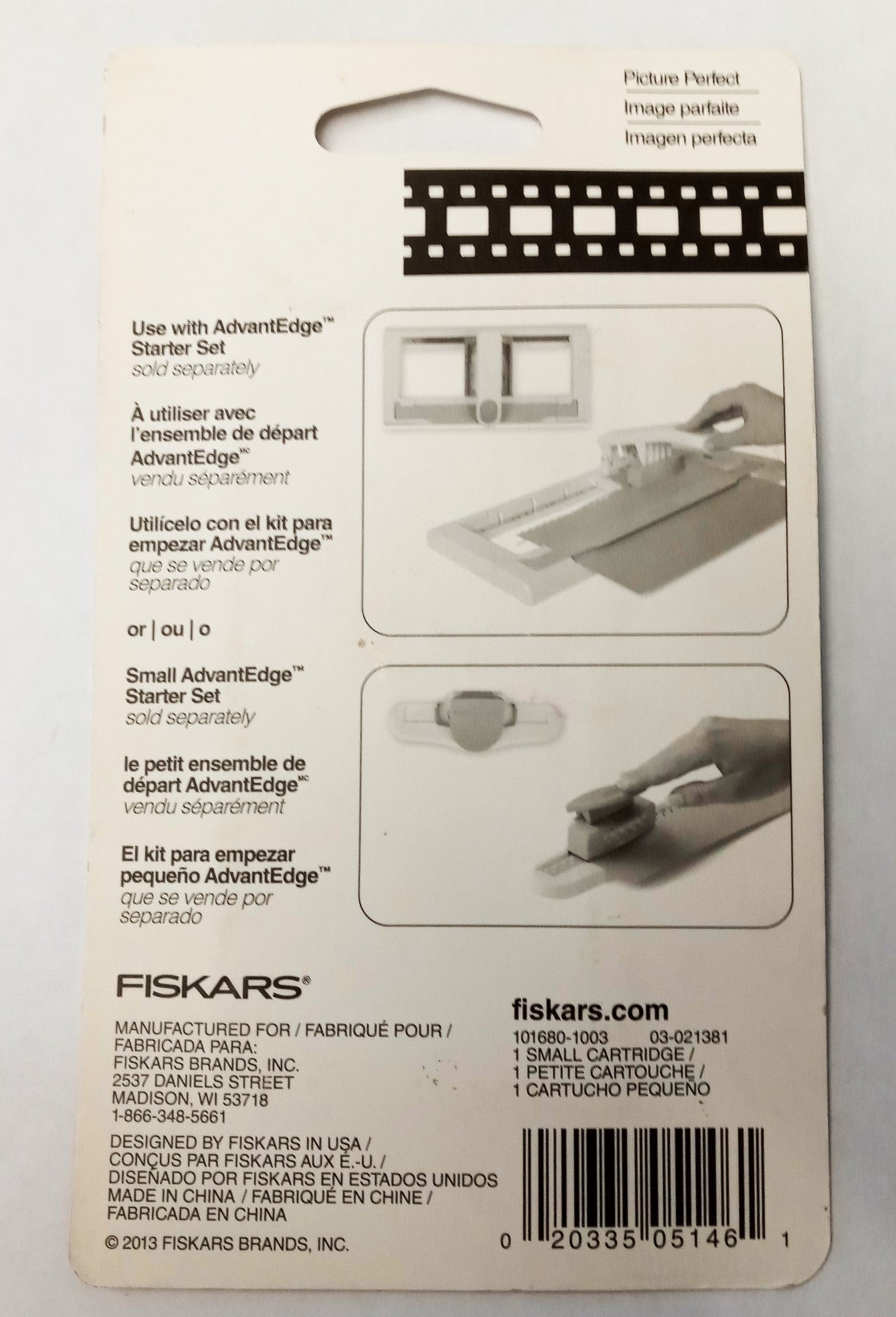 Fiskars 101680-1003 AdvantEdge Border Punch Small Cartridge "Picture Perfect"