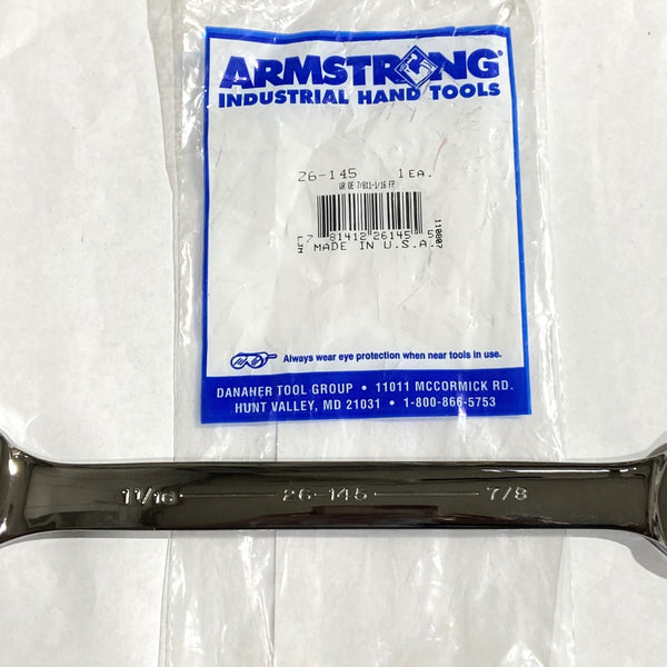 Armstrong Tools 26-145, Open End Wrench 7/8 X 1-1/16 USA #6
