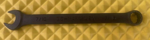 Armstrong 30-114 7/16" Black Combination Wrench 12pt USA