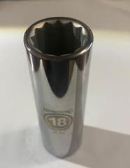 Armstrong 39-318 1/2" Drive 18mm Deep Socket 12pt. USA