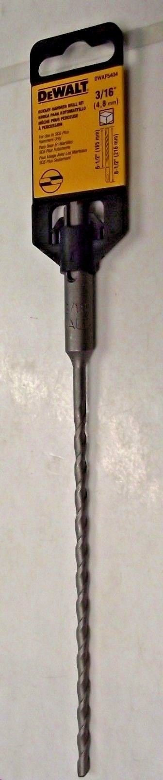 DEWALT DWAF5404 3/16" x 6-1/2" x 8-1/2" SDS+ Hammer Drill Bit 2 Cutter