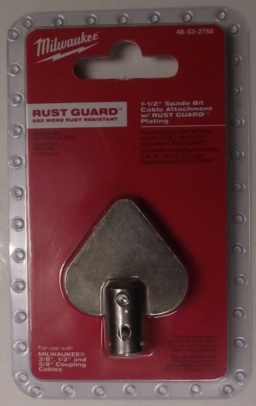 Milwaukee 48-53-2788 1-1/2 in. Spade Bit Attachment w/ RUST GUARD Plating