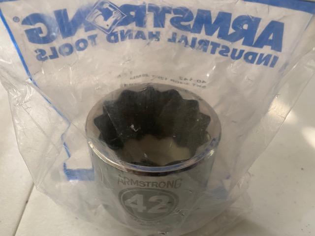 ARMSTRONG 40-142 42MM 3/4 DRIVE 12PT. SOCKET USA