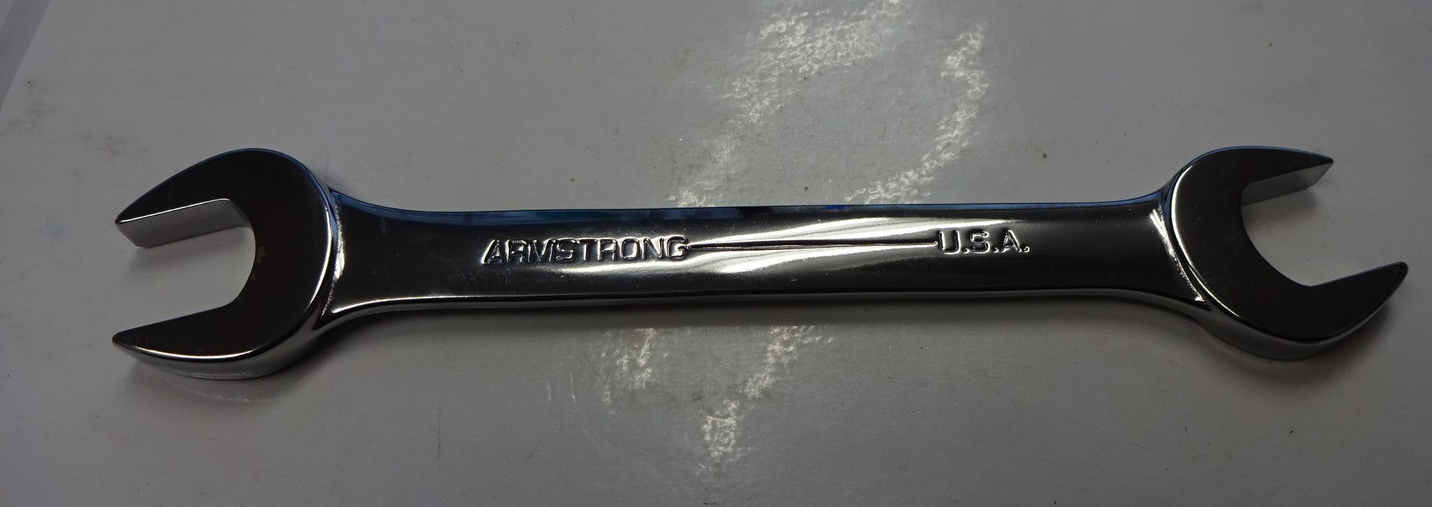 Armstrong 53-096 18 x 19mm Open End Wrench Full Polish USA