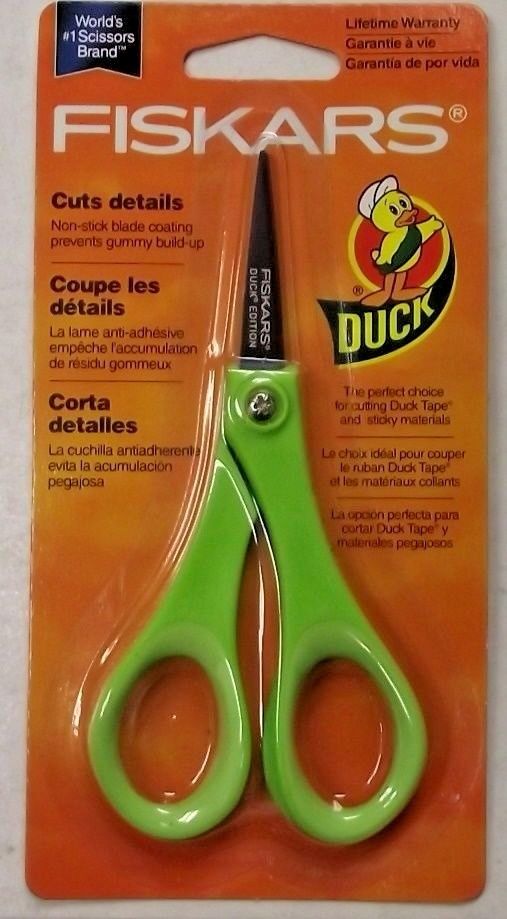 Fiskars 154110-1006 5" Duck Edition Detail Pattern Scissors Non Stick Blade