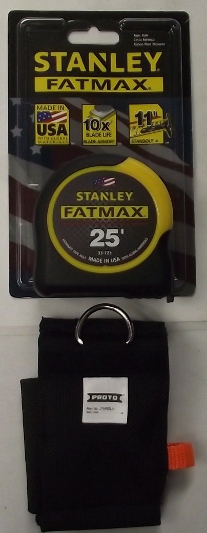 Stanley 33-725 Fatmax Tape Measure Blade Armor 25' x 1-1/4" & Proto Sleeve