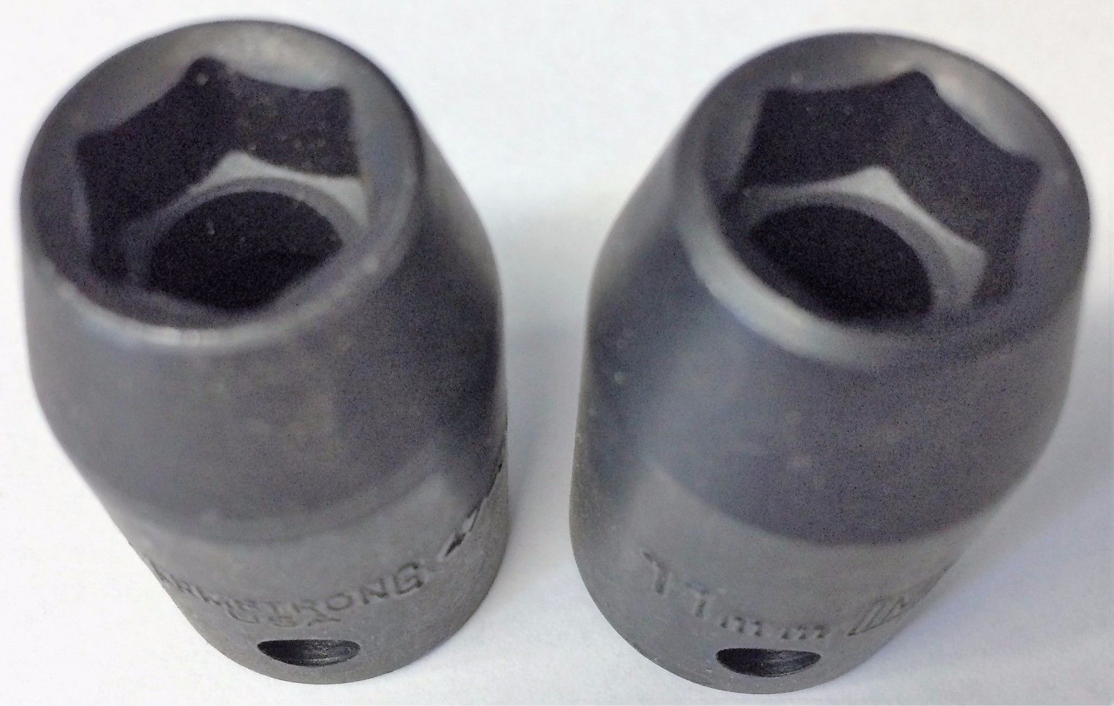 Armstrong 47-011A 11mm 1/2" Drive Impact Socket 6pt. USA 2PCS