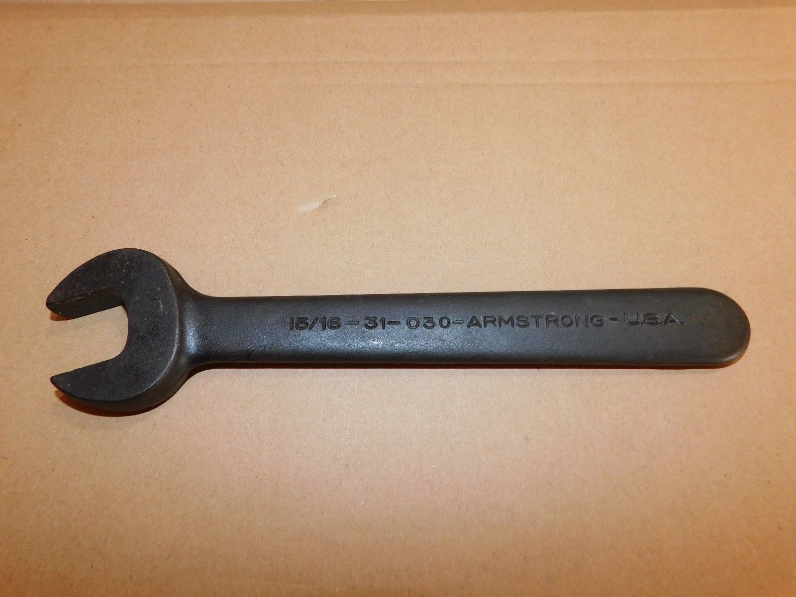 Armstrong 31-030 15/16" Black Oxide Open End Single Head Black Oxide Wrench USA