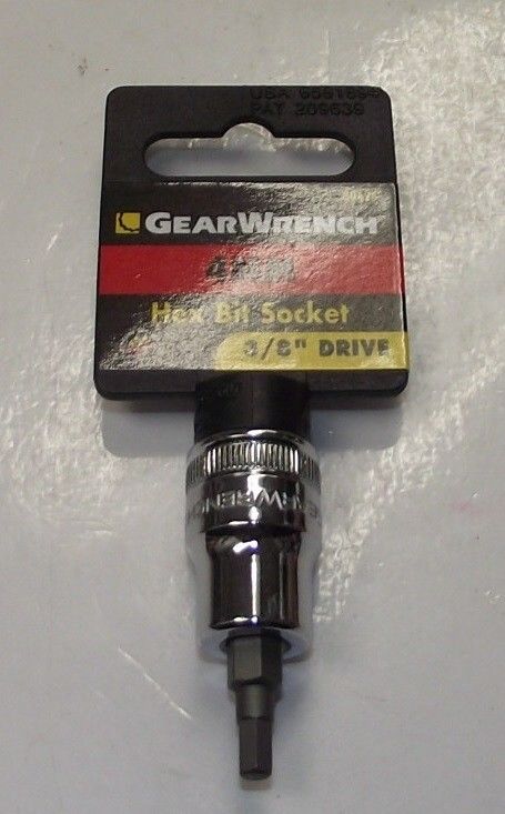 GearWrench 80425 4mm 3/8 inch Drive Hex Bit Socket