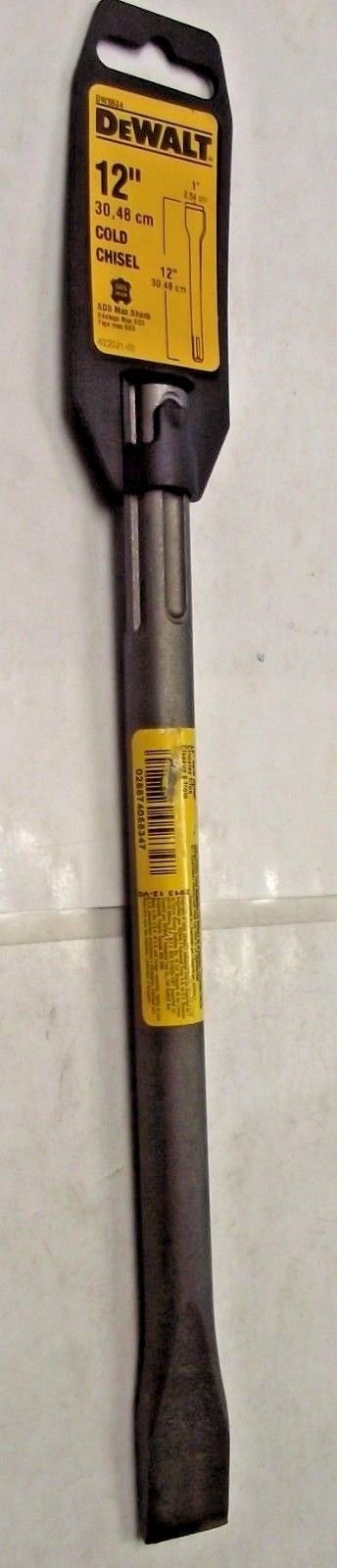 Dewalt DW5834 1" x 12" SDS Max Cold Flat Chisel USA