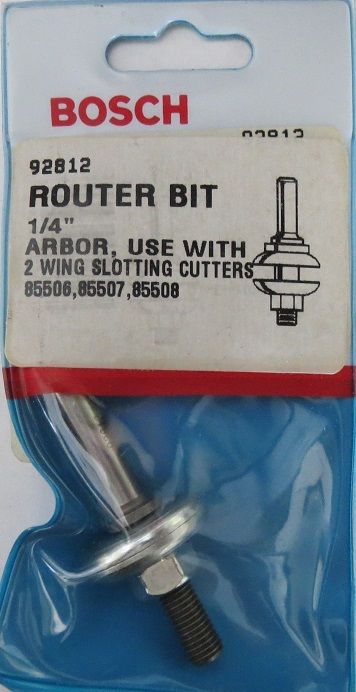 Bosch 92812 1/4 Arbor for Slot Cutters USA