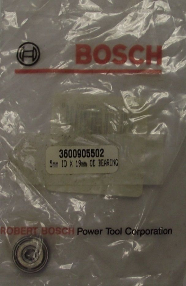 Bosch 3600905502 Ball Bearing 5MM I.D. x 19MM O.D. (for 85612M)