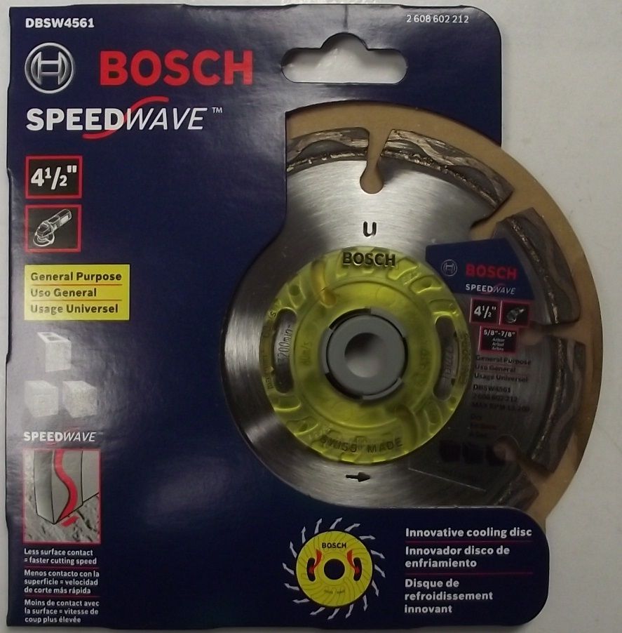 Bosch DBSW4561 Speedwave 4.5" Segmented Diamond Blade Swiss Made