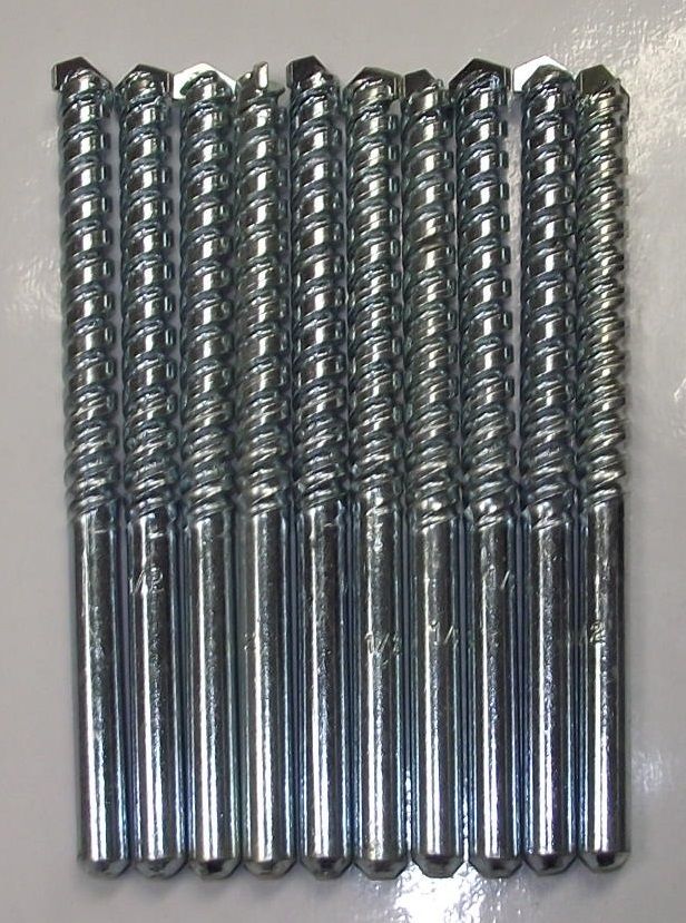 Vermont American 1/2 in. x 6 in. Steel Masonry Drill Bit 9914085 10 Pcs.