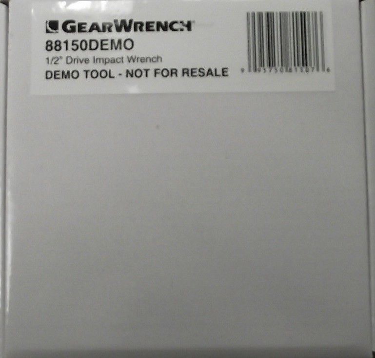 GearWrench 88150 1/2 Inch Drive Premium Air Impact Wrench Demo Unit NEW