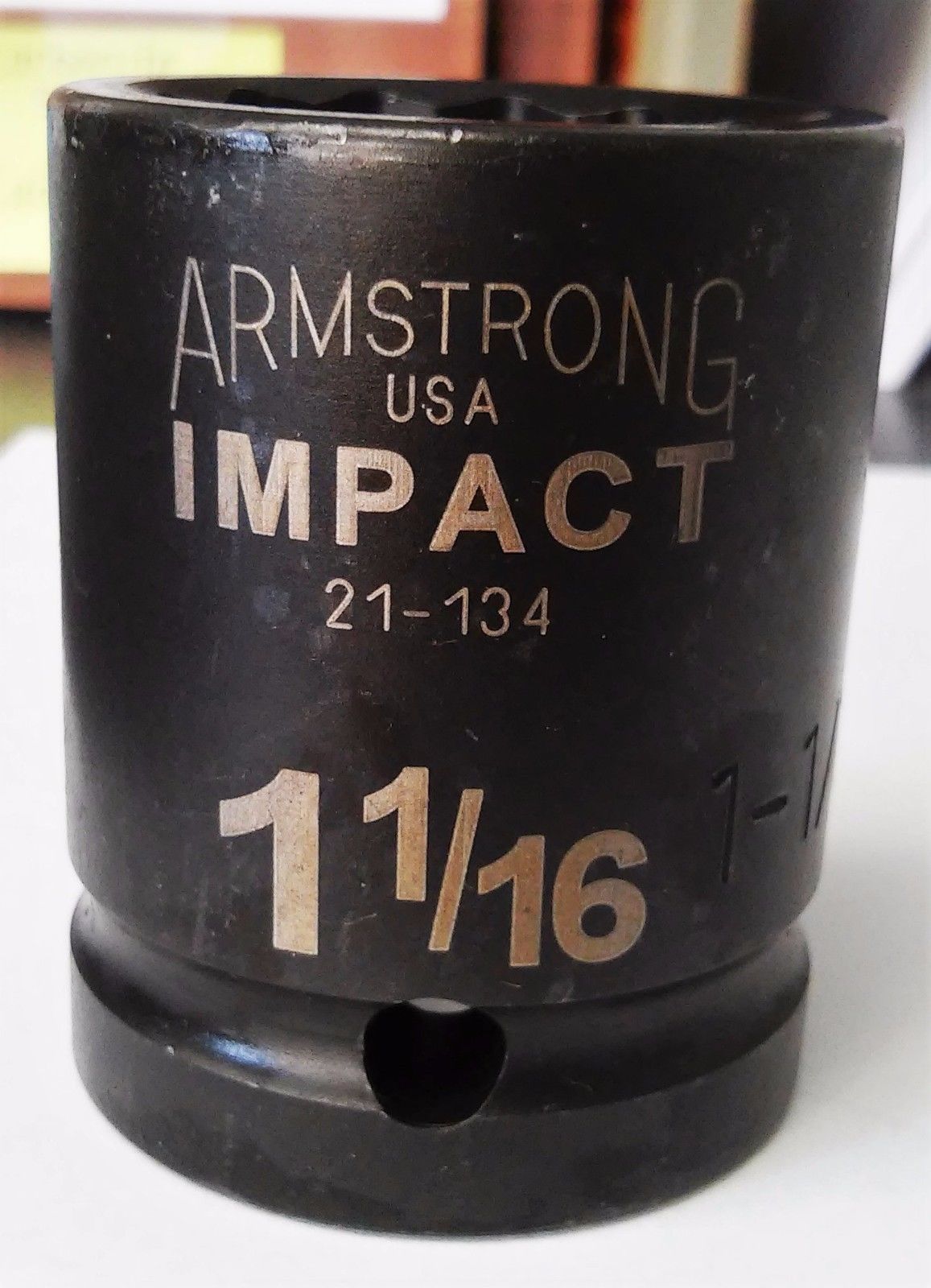 Armstrong 21-134 3/4" Drive 1-1/16" Impact Socket 12 Point USA