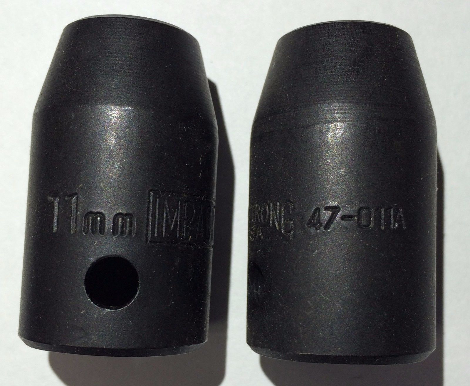 Armstrong 47-011A 11mm 1/2" Drive Impact Socket 6pt. USA 2PCS