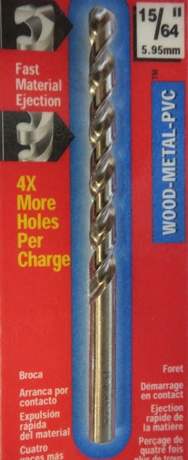 Vermont American 12742 15/64" Xtend Drill Bit 2 Pack