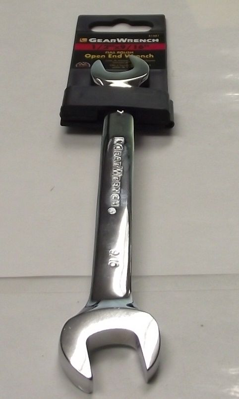 Gearwrench 81801 1/2 x 9/16" Open End Full Polish Wrench