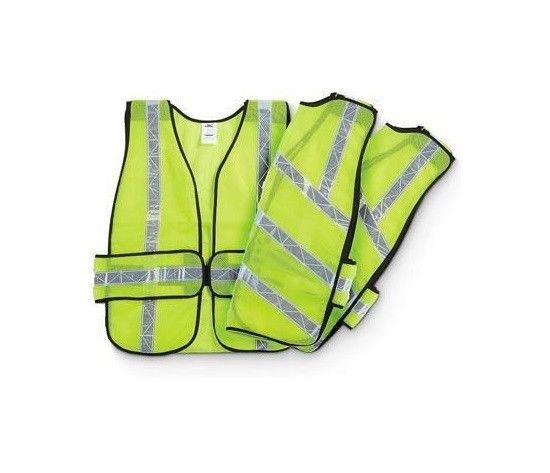 Ironwear 7015-L Neon Lime Reflective Safety Vests One Size Fits All 50pcs