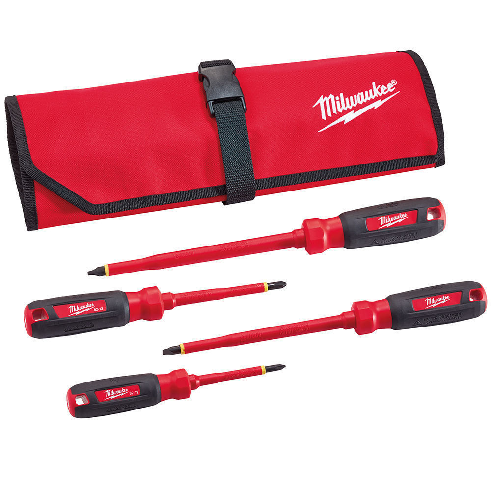 Milwaukee 48-22-2204 4 Piece 1,000V Multi-Tip Insulated Screwdriver Set