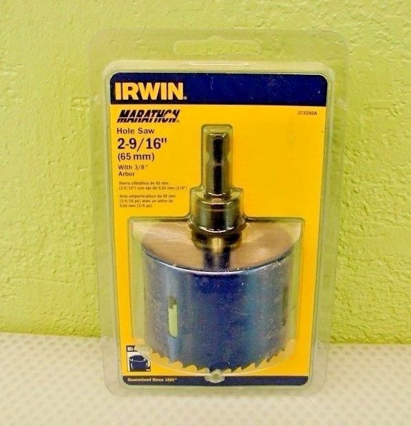 Irwin 373290A 2-9/16" Bi-Metal Hole Saws With Arbor