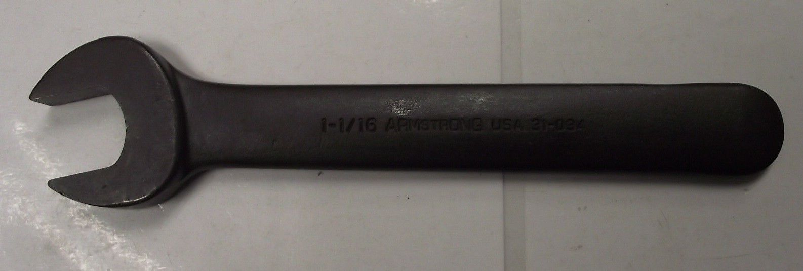 Armstrong Tools 31-034 Single Head Open End Wrench 1-1/16" USA