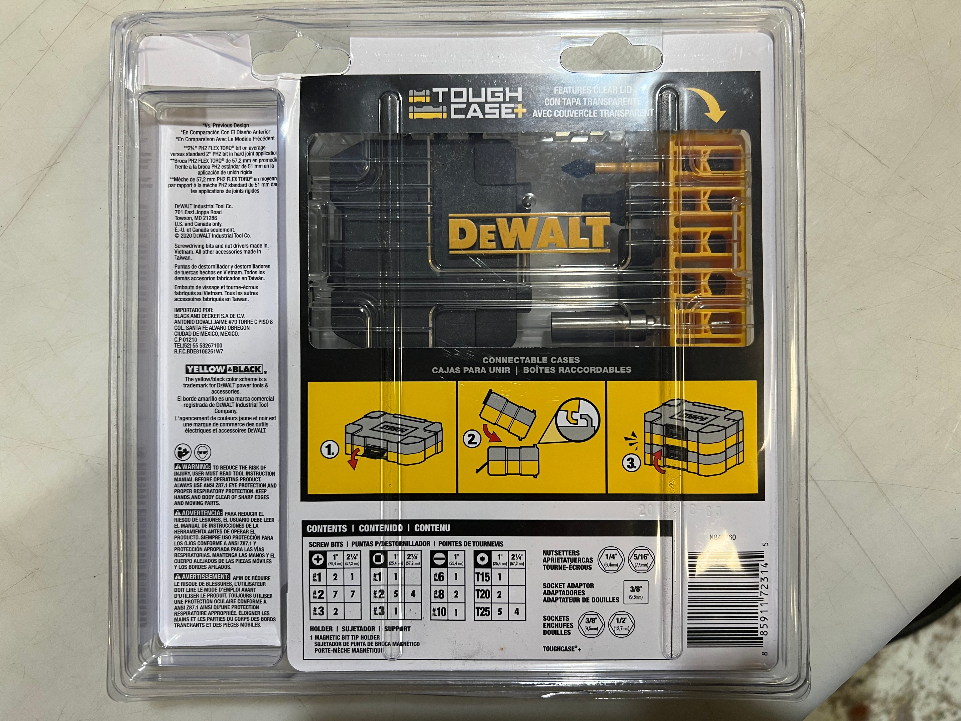 Dewalt DWAFT52SET 52pc Flex Torq Impact Ready Drill Driver Accesories