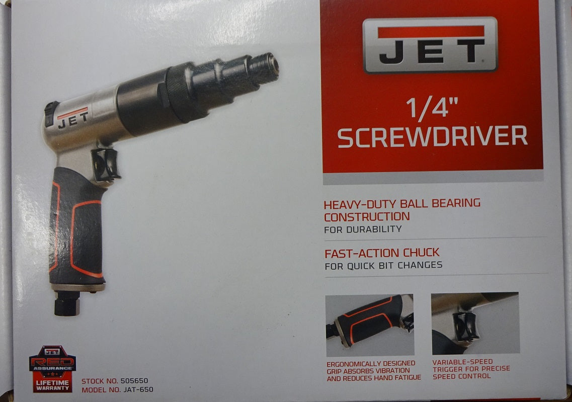 JET 505650 R8 1/4" 800 RPM Air Screwdriver