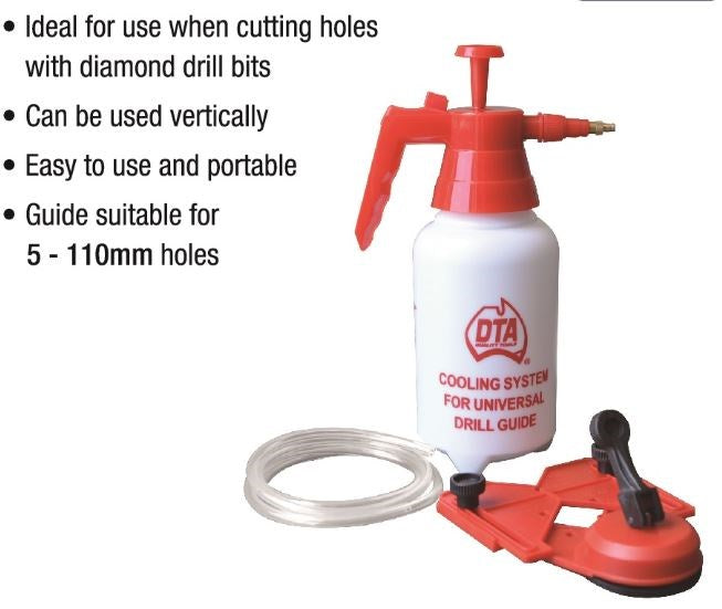 DTA DTASCGW PVC Suction Cup & Guide With Water Supply