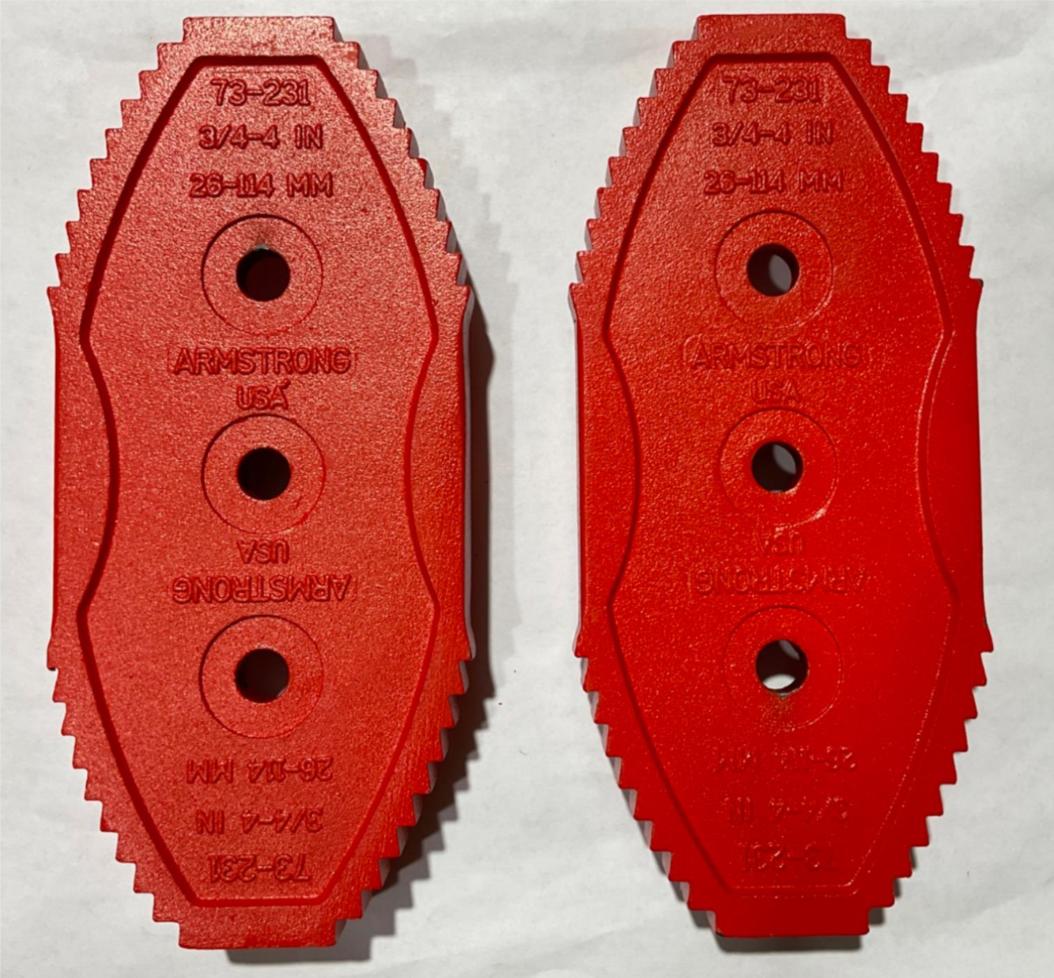 Armstrong 95-204 pair of jaws for 73-231