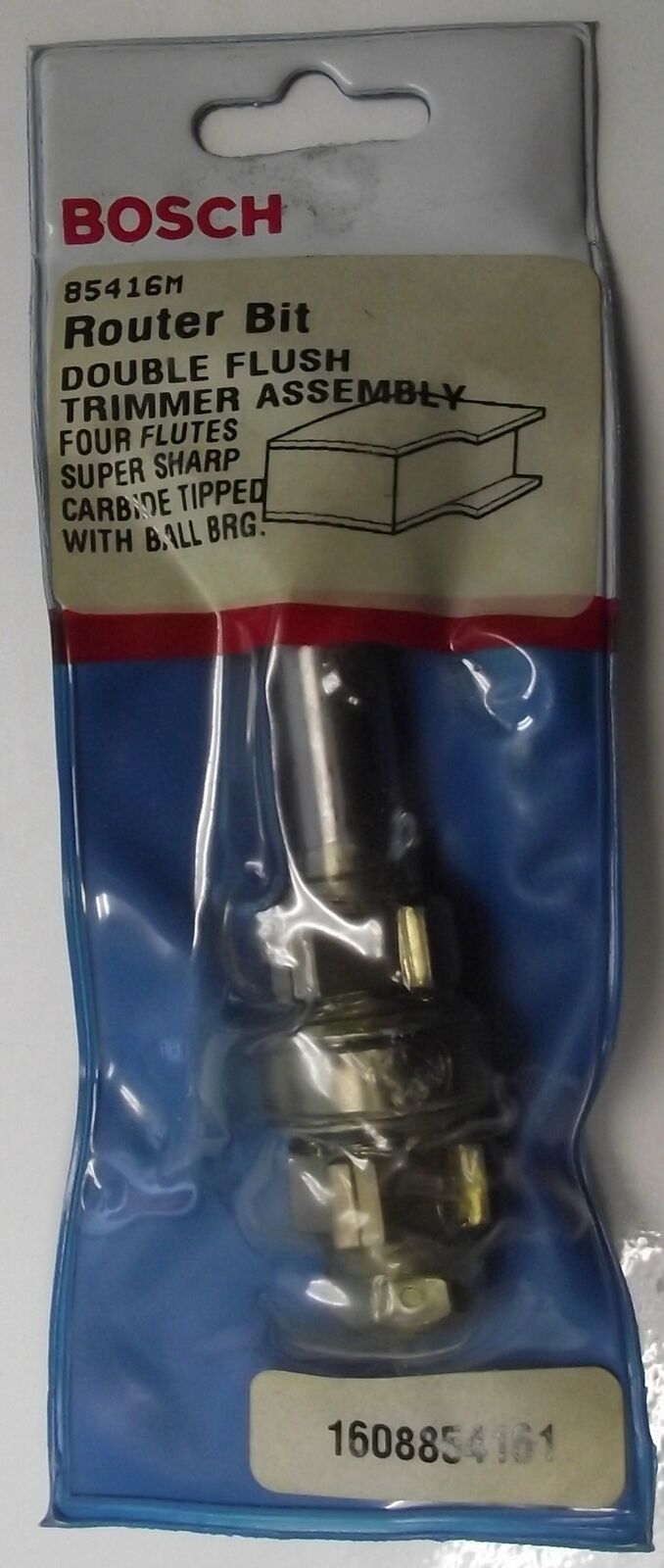 Bosch 85416M Carbide Tipped 4 Flute Double Flush Trimmer Router Bit USA